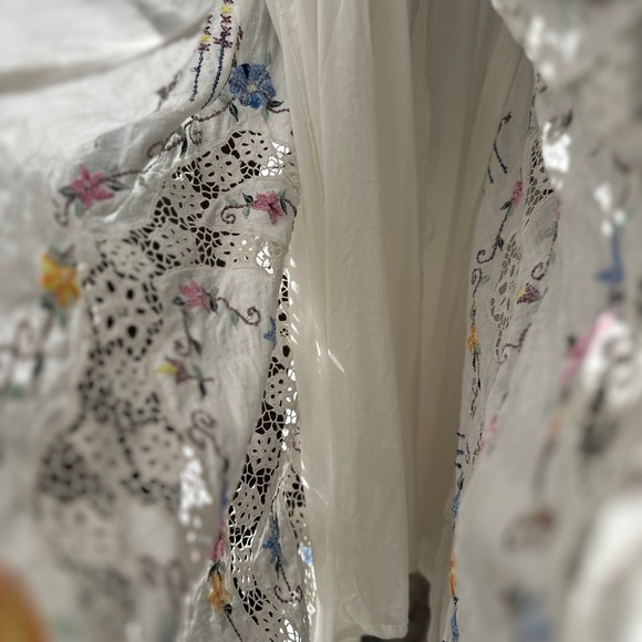 Fillyboo “Once Upon a Song” lace embroidered batwing dress, white, size M, NWT - Picture 10 of 13